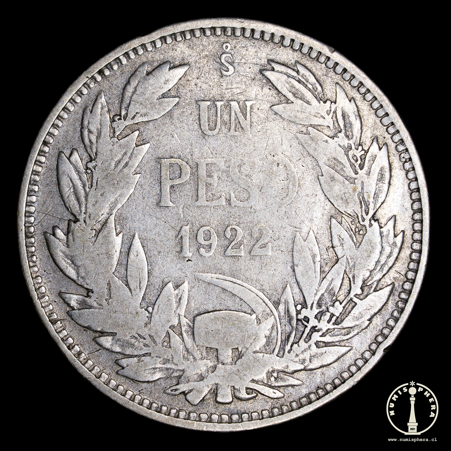 1 Peso 1922 – Chile – EL MERCADITO NUMISMÁTICO CHILE