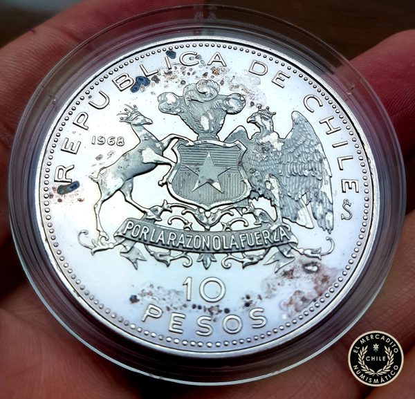 10 Pesos 1968 - Chile