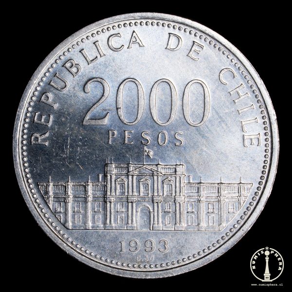 2000 Pesos 1993 - Chile